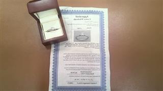 Lady's Platinum-Diamond Solitaire .70 CT. 999 Platinum 5.08g Size:5.5